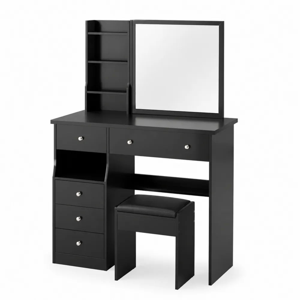 Coiffeuse en bois MDF avec miroir e