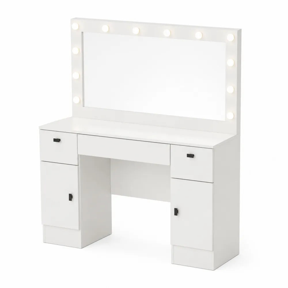 Coiffeuse en MDF avec Miroir ¨¦clair¨¦ et LED 12