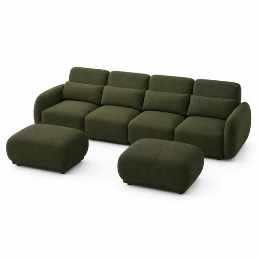 Canap¨¦ d'Angle en Tissu avec